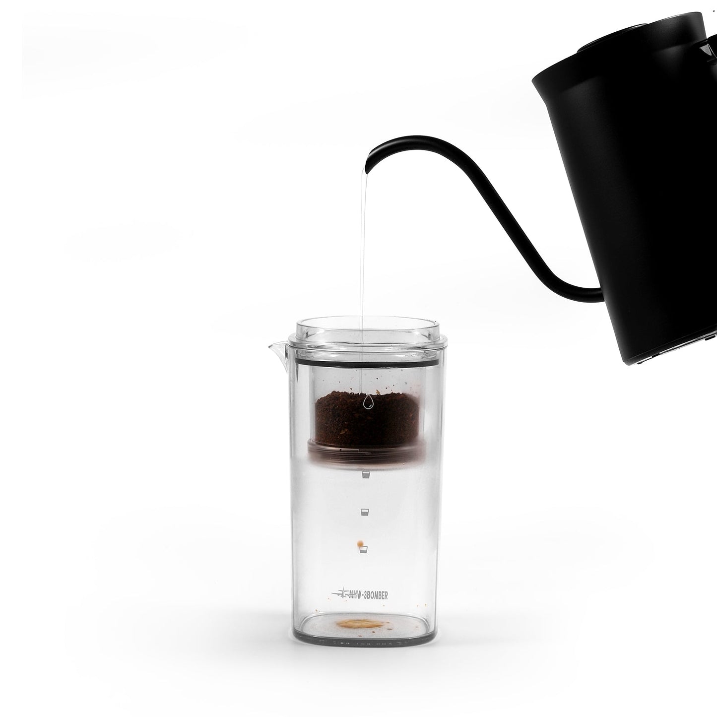 MHW-3BOMBER Fresh Ice Dripper Cold Drip Coffee Maker Transparent-400m