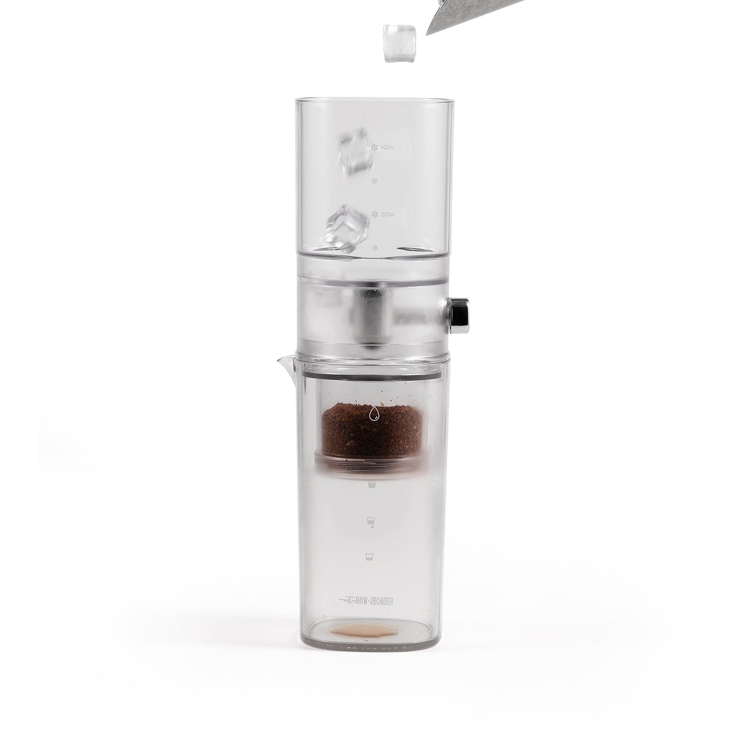 MHW-3BOMBER Fresh Ice Dripper Cold Drip Coffee Maker Transparent-400m