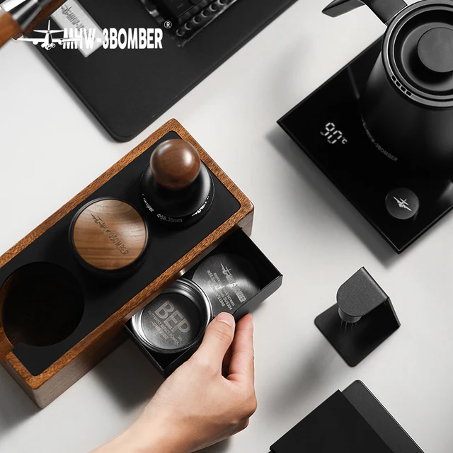 MHW-3BOMBER Wood Portafilter Holder 51-58mm universal