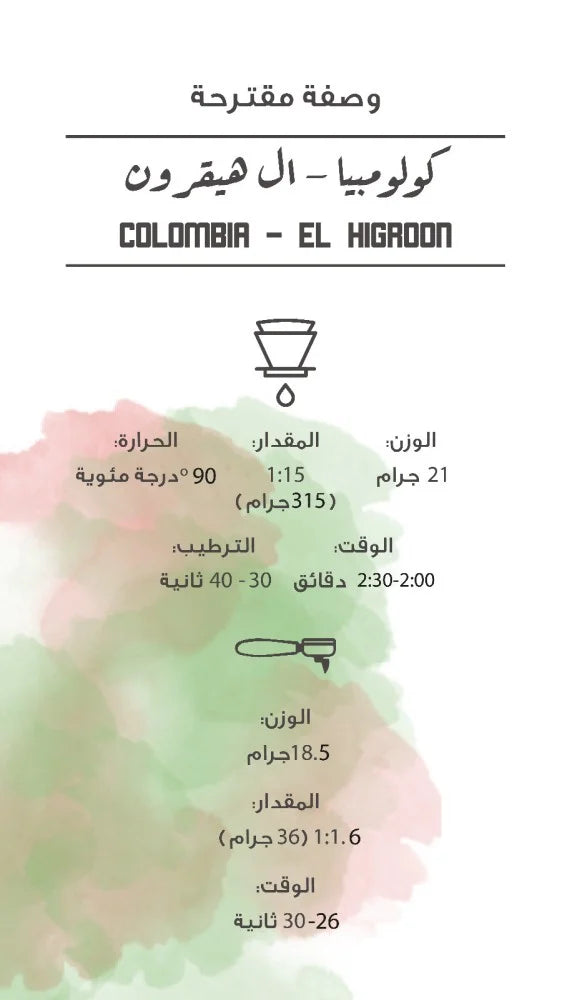 مصنع القهوة | Colombia - El Higroon Natural