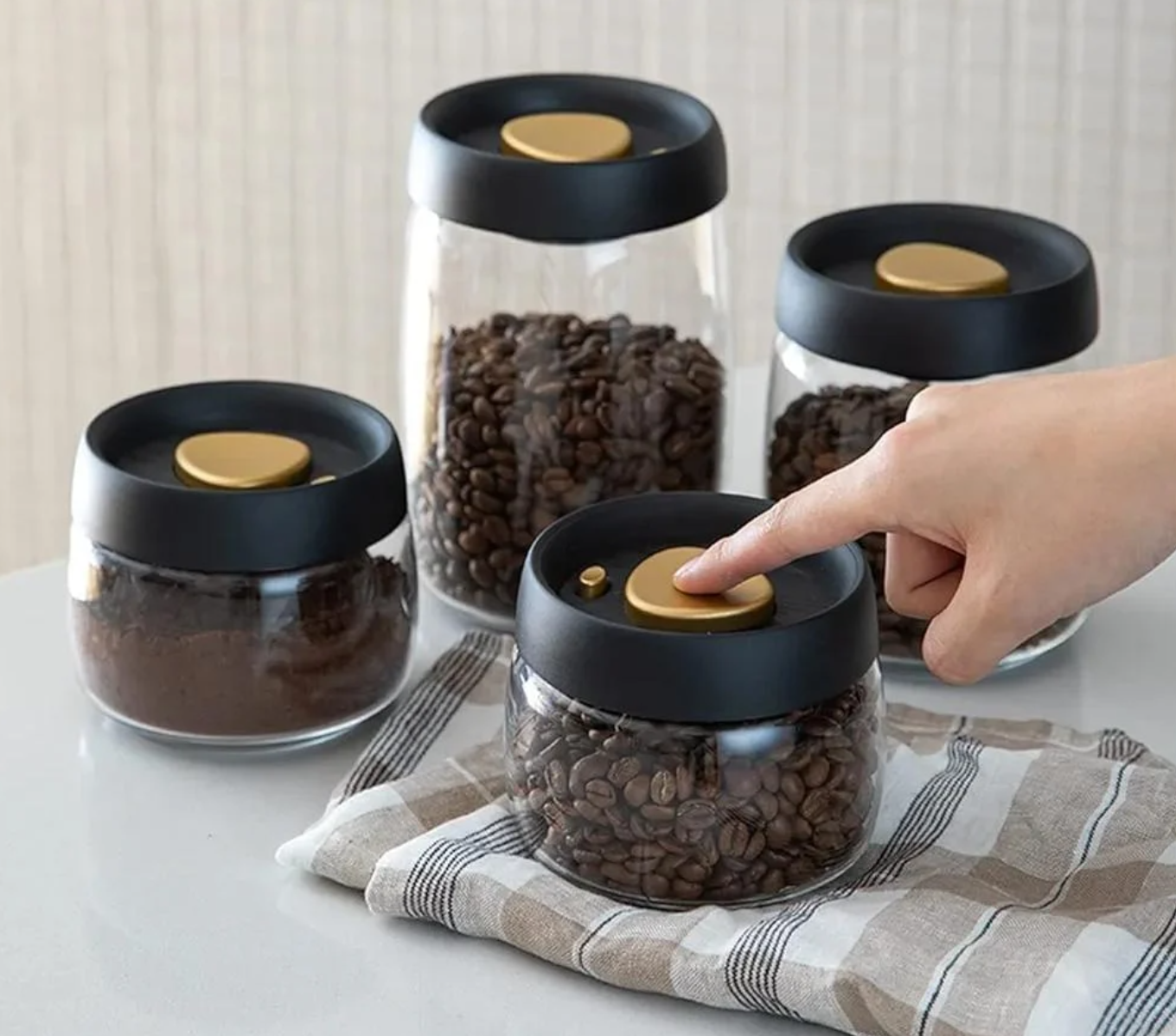 400g حافظة بن زجاجي