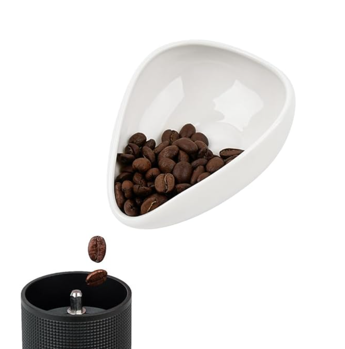 ceramic Bean Plate White