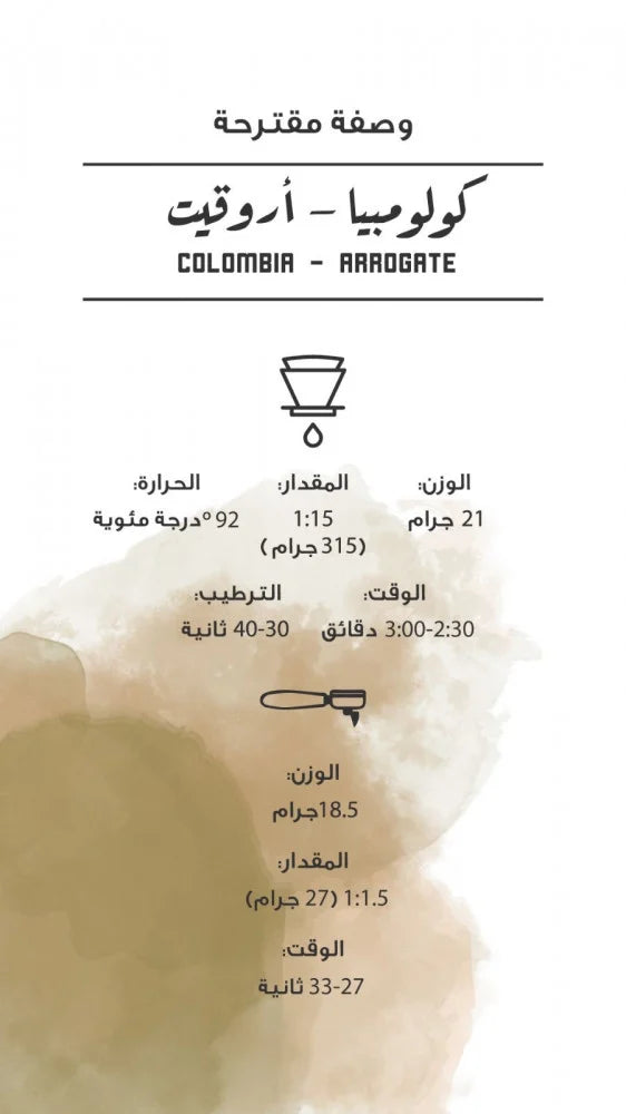 مصنع القهوة | Colombia - Arrogate Washed