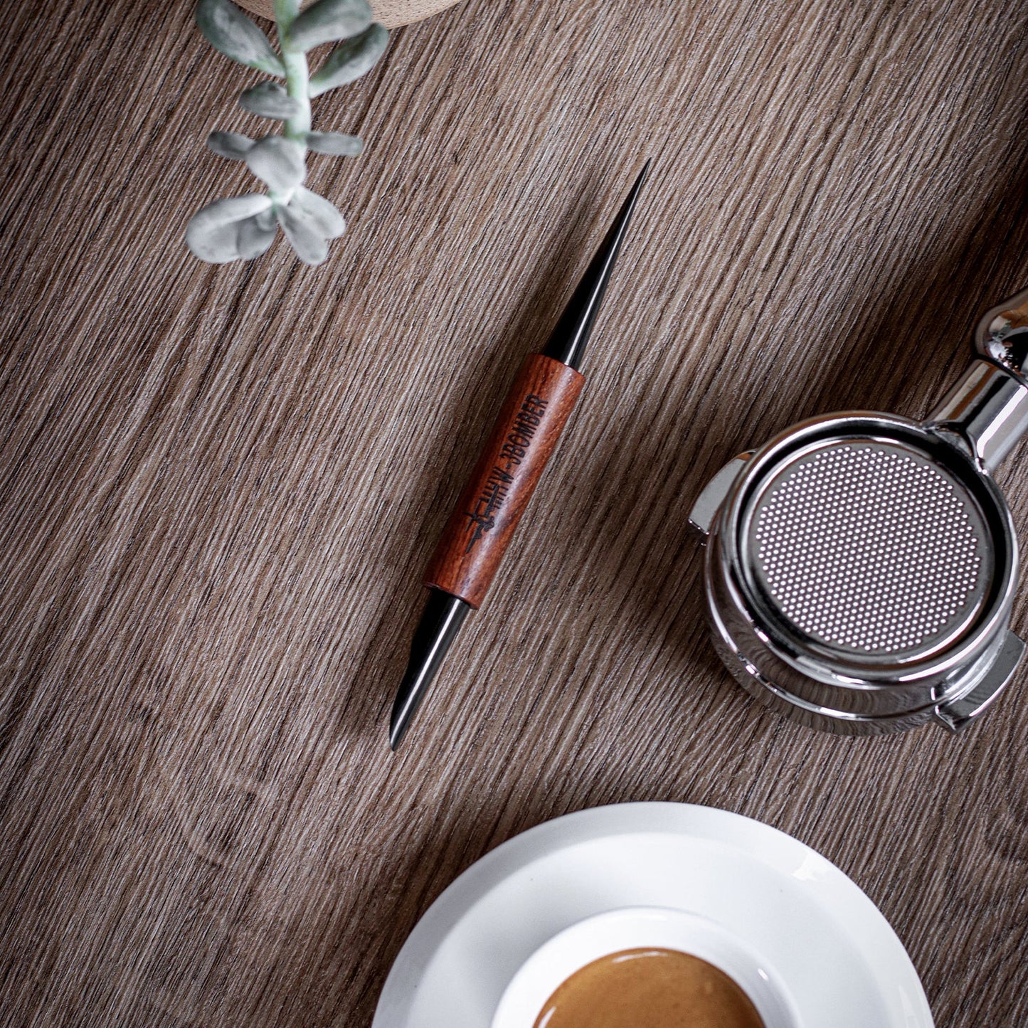 MHW-3BOMBER Coffee Art Needle 152mm-black-red rosewood
