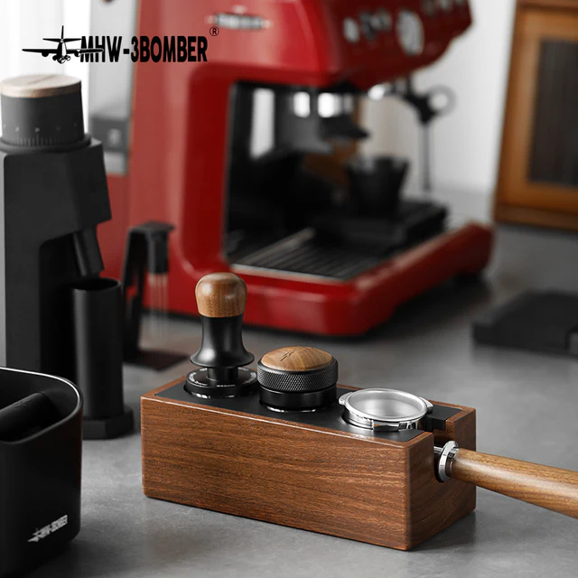 MHW-3BOMBER Wood Portafilter Holder 51-58mm universal