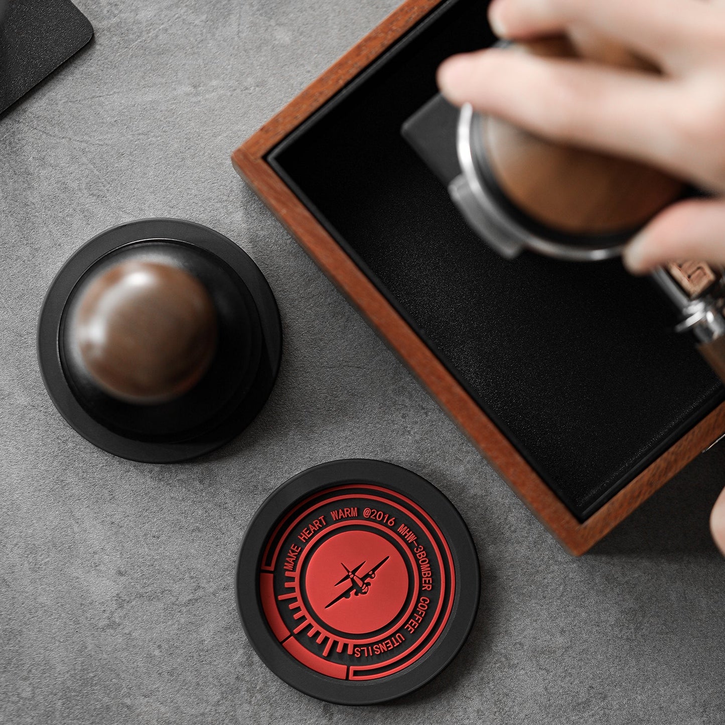 MHW-3BOMBER Silicone Tamper Storage Mat 51-58mm