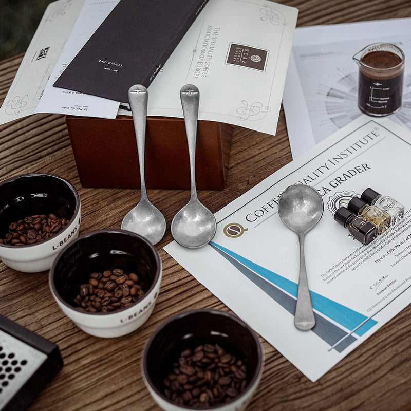 MHW-3BOMBER Coffee Spoon Long Handle Coffee Cupping Spoon silver spot